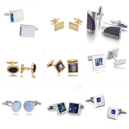 Assorted Men's Brass Cuffinks