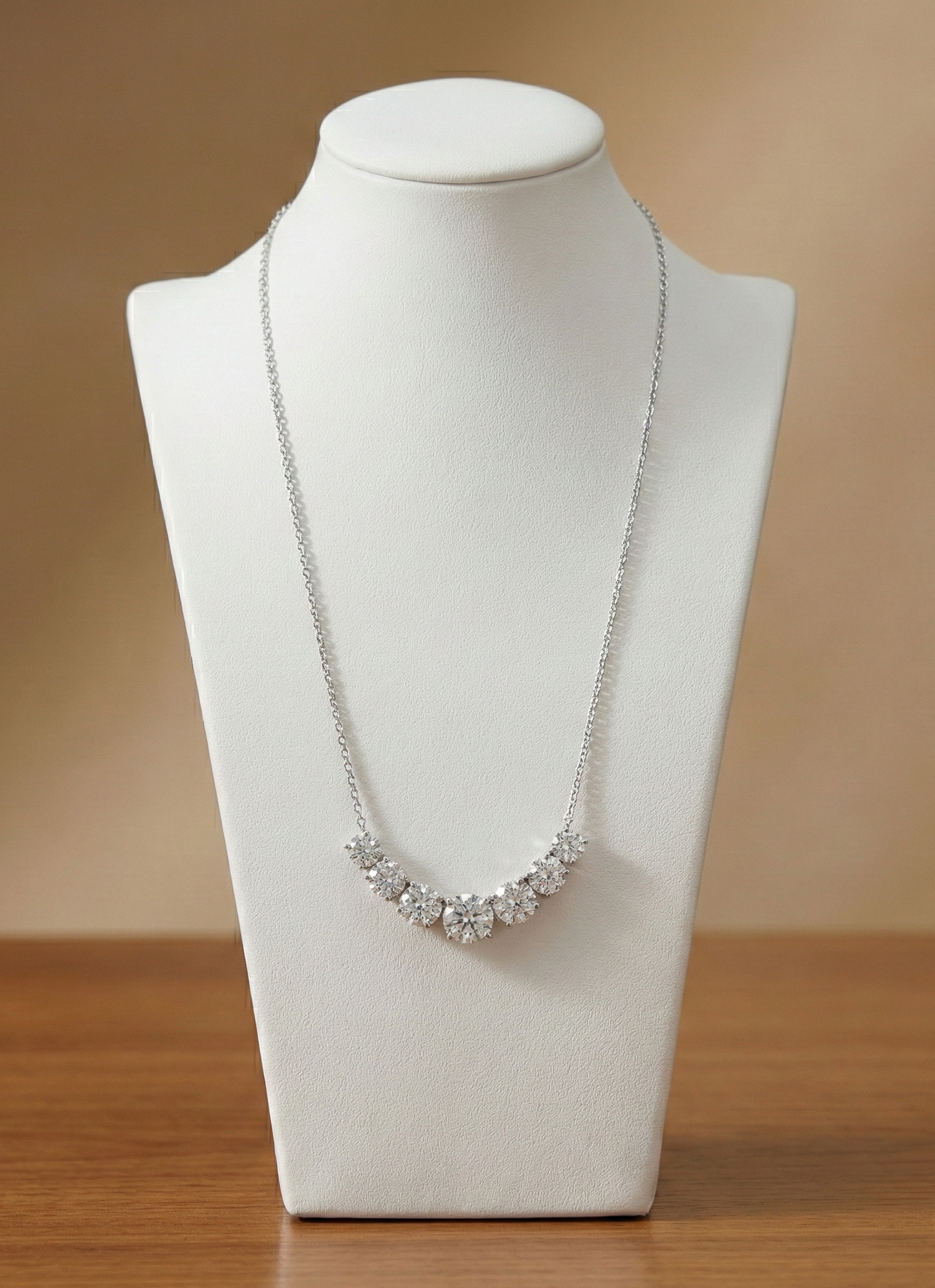 Seven Lab-Grown Diamonds Necklace