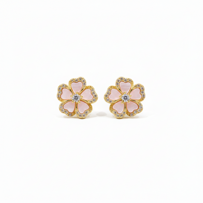 Sterling Silver Mother of Pearl Stud Earrings