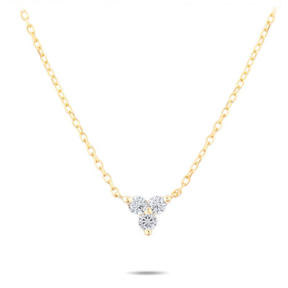 14K Trio Lab Grown Diamond Necklace