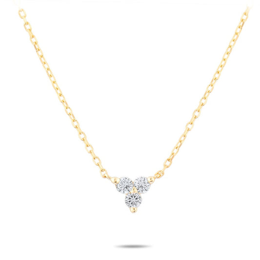 14K Trio Lab Grown Diamond Necklace
