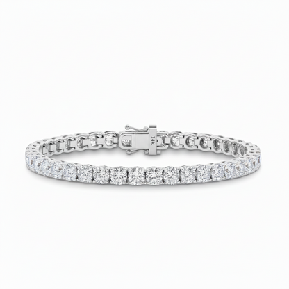 14k Gold Lab Grown Tennis Bracelet