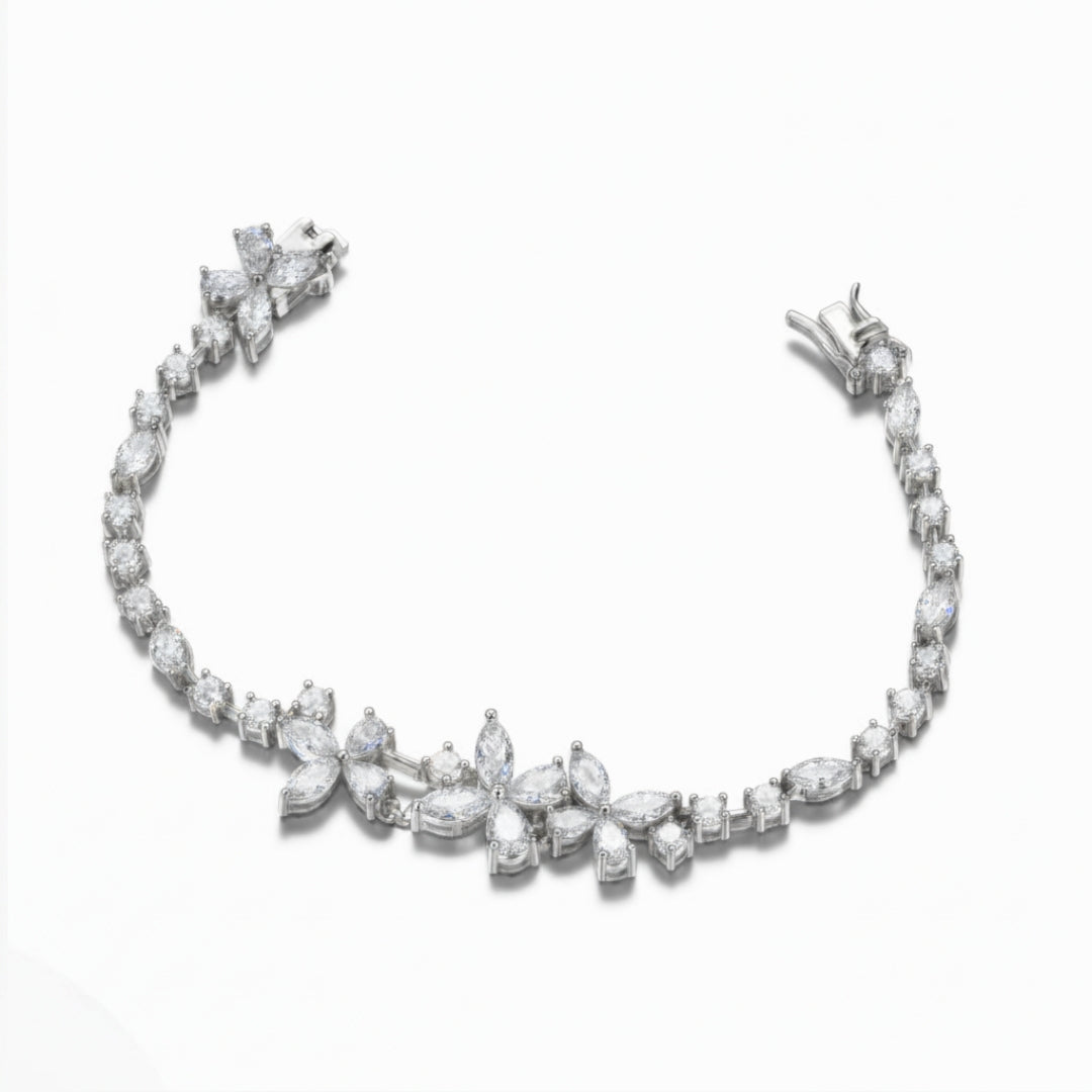 Sterling Silver Elegant Butterfly Bracelet