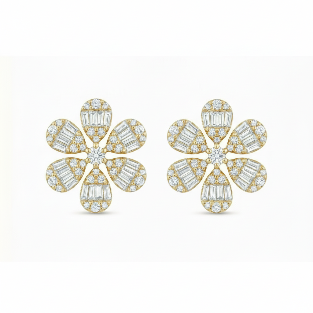 Sterling Silver 13mm Stud Earrings