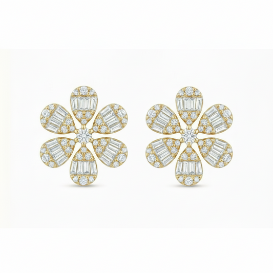 Sterling Silver 13mm Stud Earrings