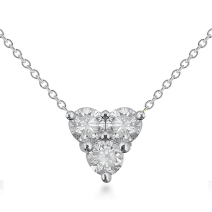 14K Trio Lab Grown Diamond Necklace