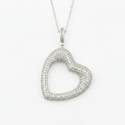 Sterling Silver Heart Pendant Necklace