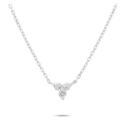 14K Trio Lab Grown Diamond Necklace