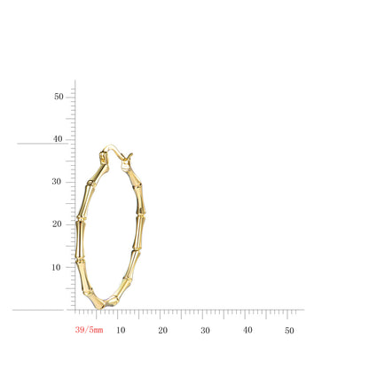 Gold Plated Sterling Silver Round Hoop Earrings