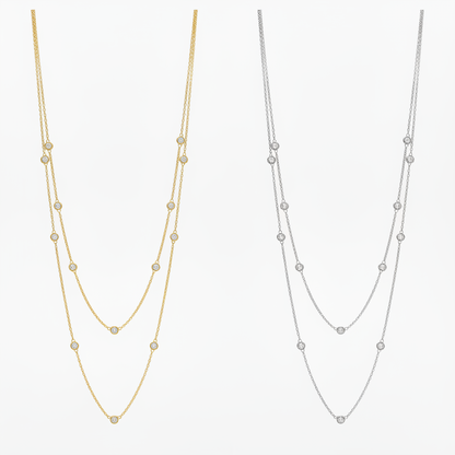 White Gold & Yellow Gold – Pure White Background