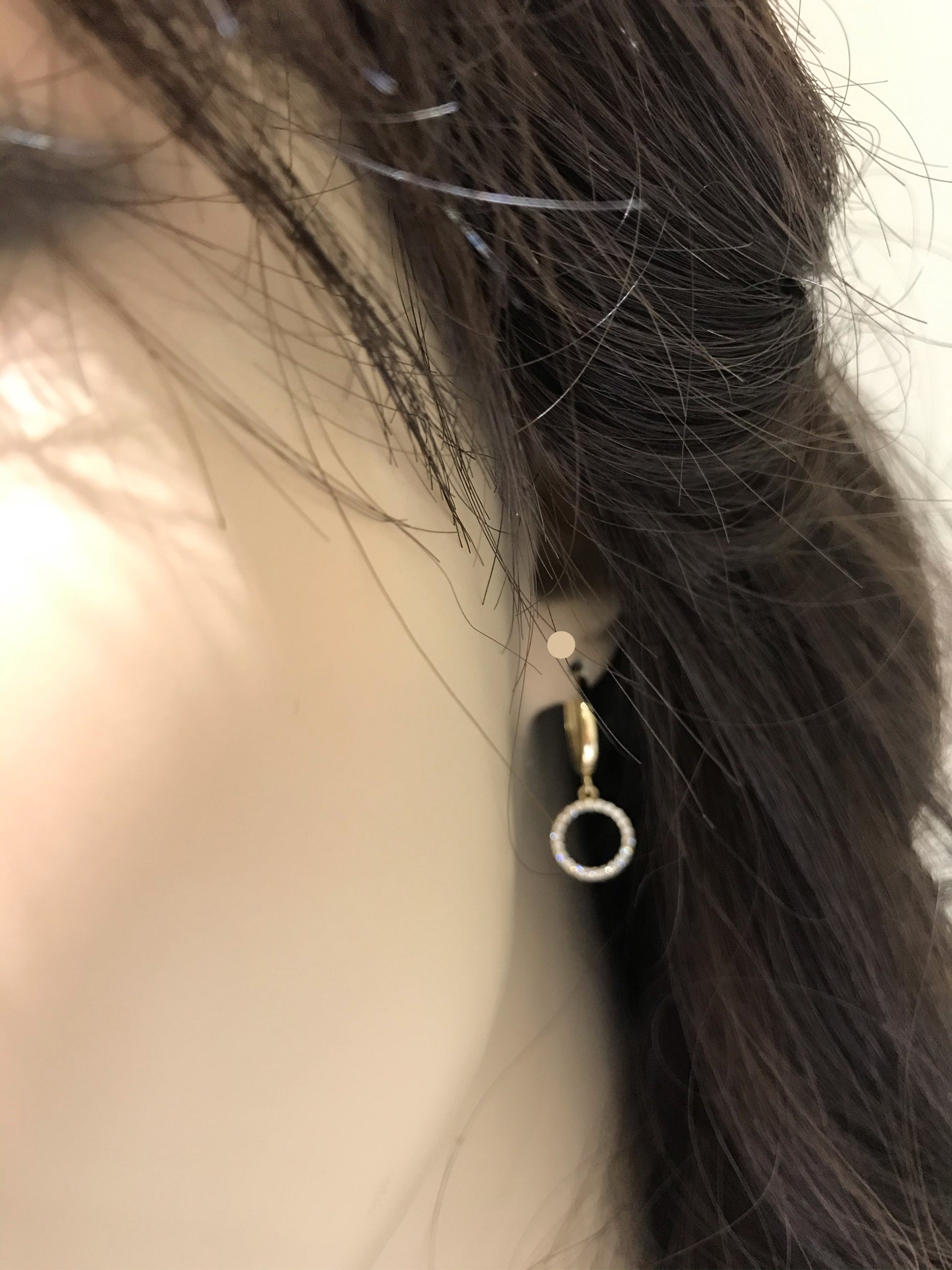 14k Small Circle Earrings - HK Jewels