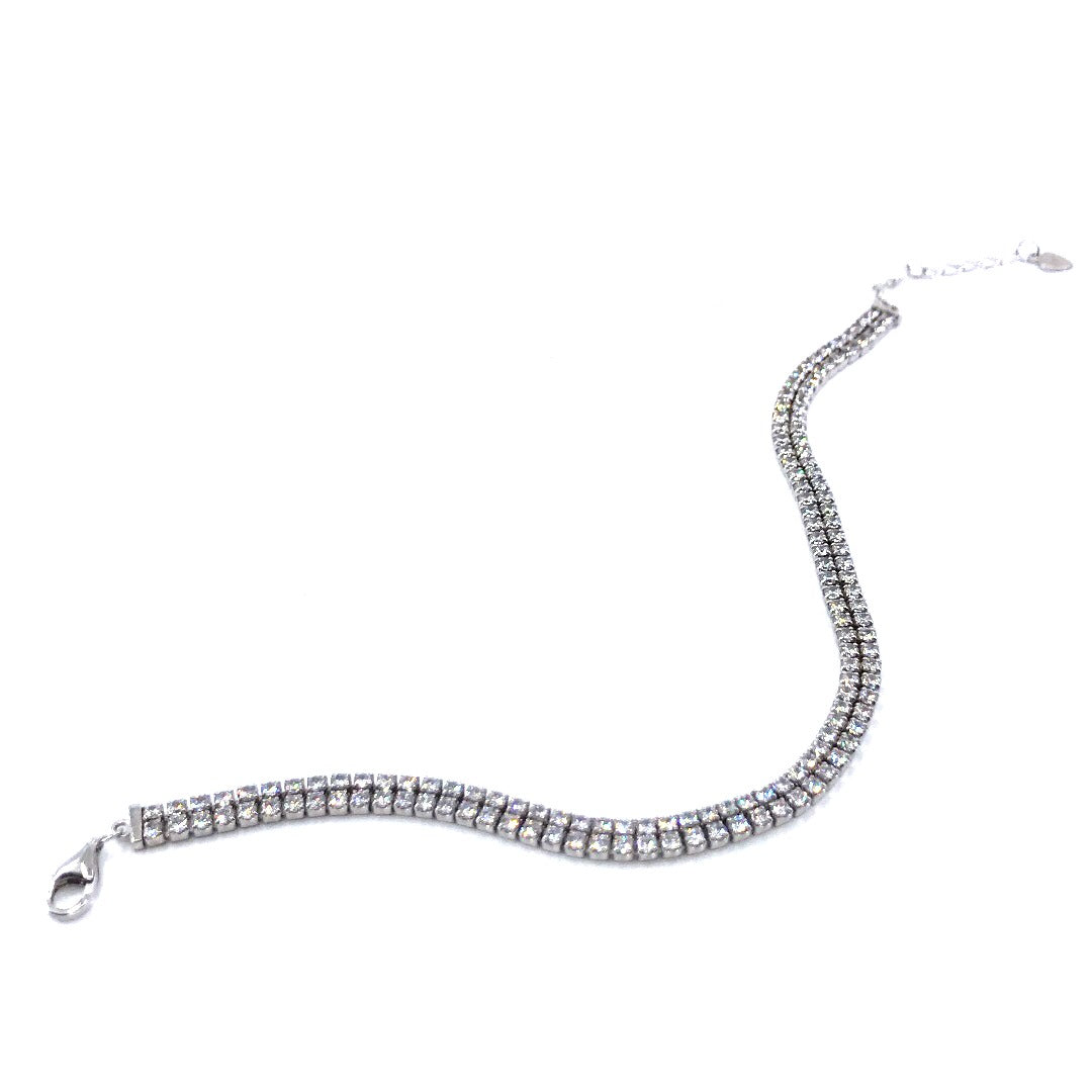 Sterling Silver Tennis Bracelet - HK Jewels