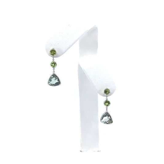 14K White Gold Earrings - HK Jewels