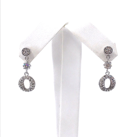 Sterling Silver Circle Earrings - HK Jewels