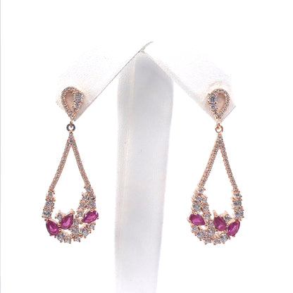 Sterling Silver Teardrop Earrings - HK Jewels