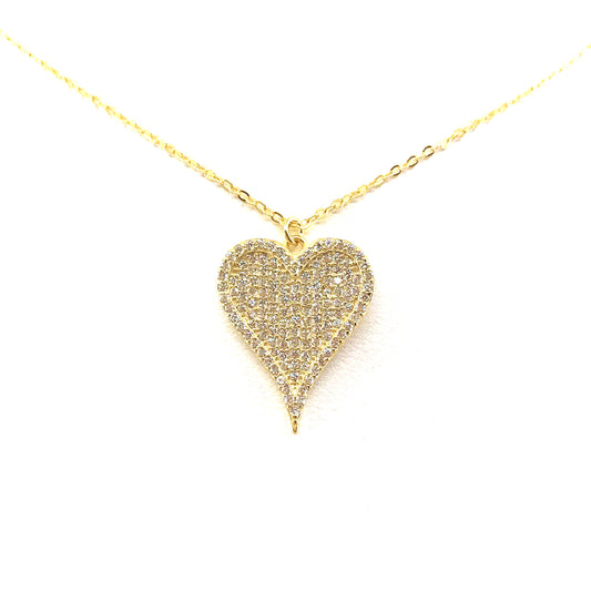 Sterling silver Heart Necklace - HK Jewels