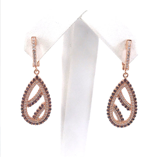 Sterling Silver Teardrop Earrings - HK Jewels