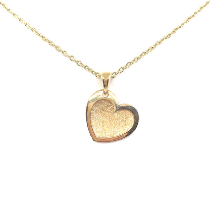 14K Gold Heart Pendant - HK Jewels