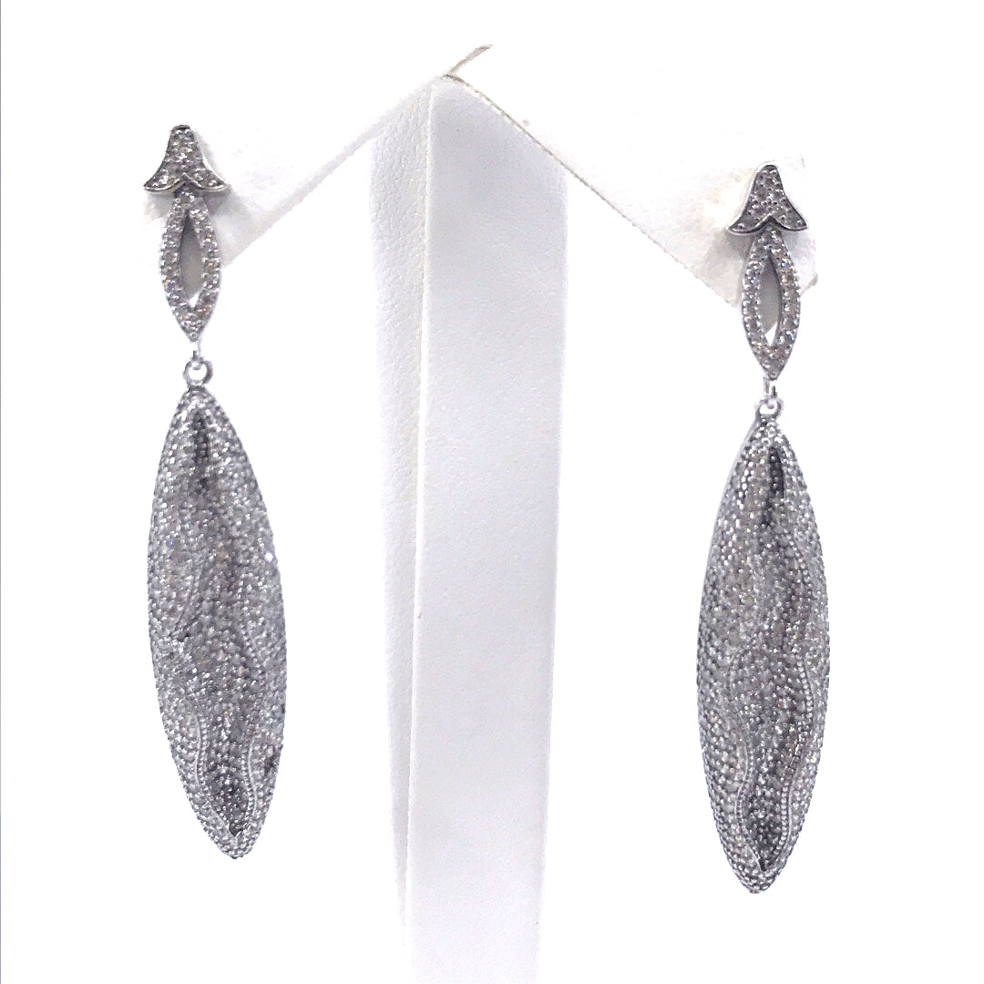 Sterling Silver Oval Earrings - HK Jewels