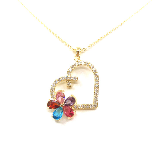 Heart/Flower Pendant - HK Jewels