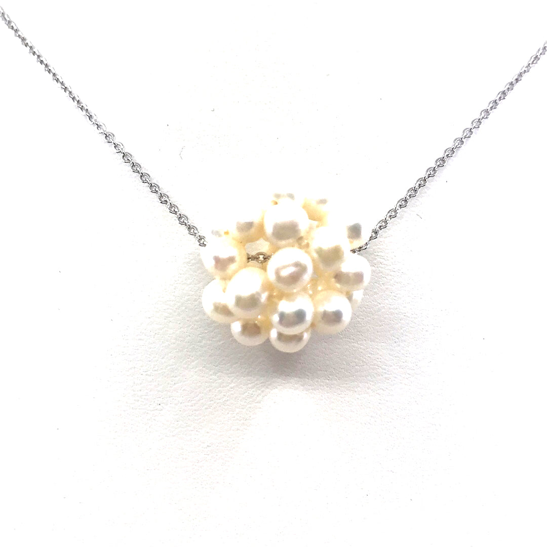 Pearl Ball Necklace - HK Jewels