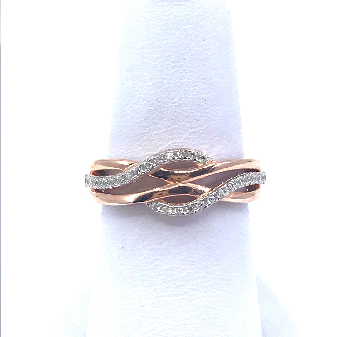 Sterling Silver Twisted Ring - HK Jewels