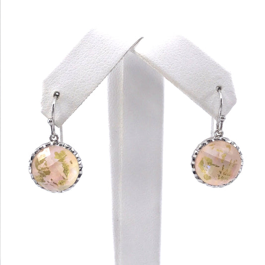 Sterling Silver Stone Earrings - HK Jewels