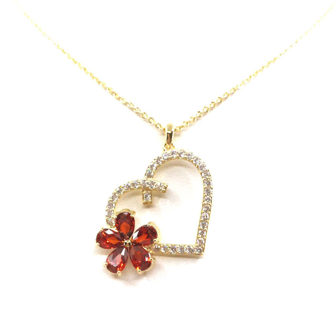 Heart/Flower Pendant - HK Jewels