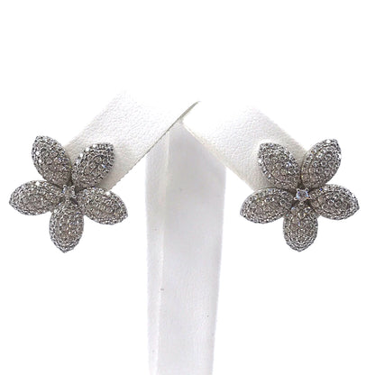 Sterling Silver Flower Studs - HK Jewels