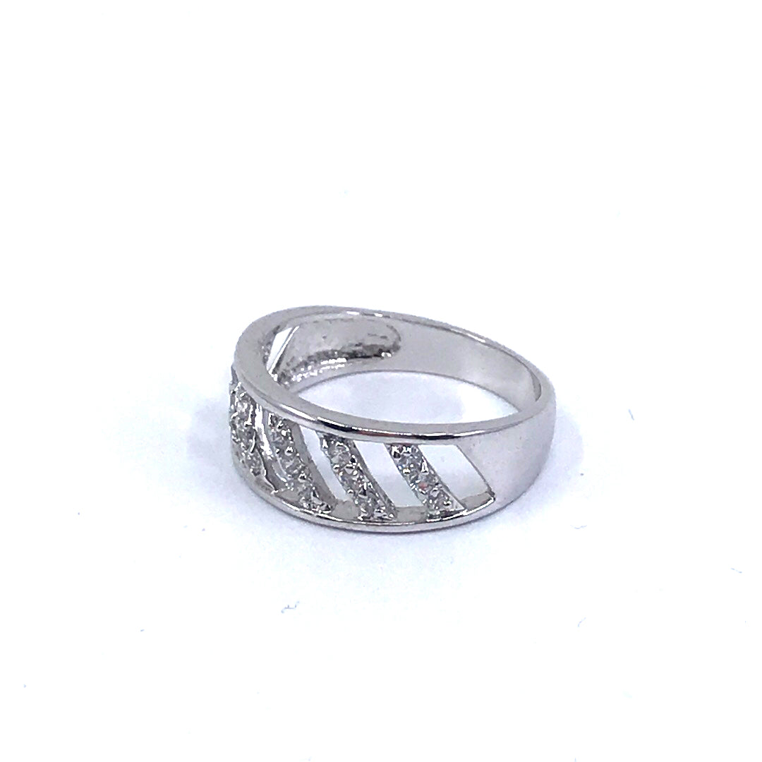 Sterling Silver Lined Ring - HK Jewels