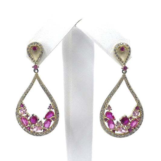 Sterling Silver Teardrop Earrings - HK Jewels