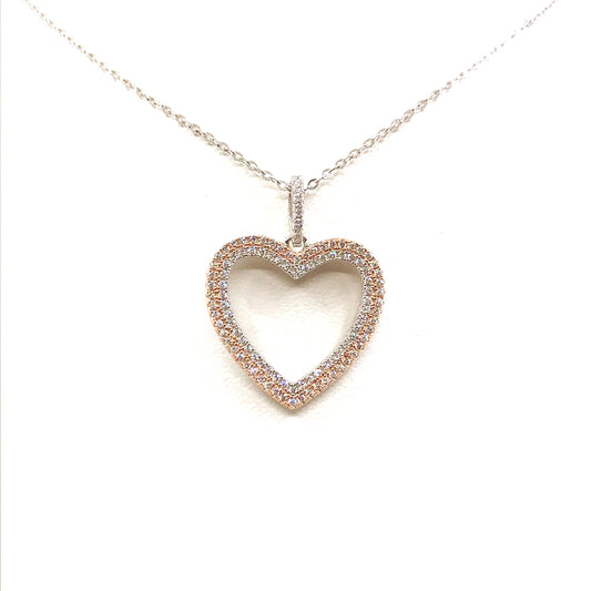 Sterling Silver Heart Pendant - HK Jewels
