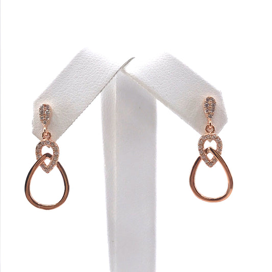 Sterling Silver Teardrop Earrings - HK Jewels