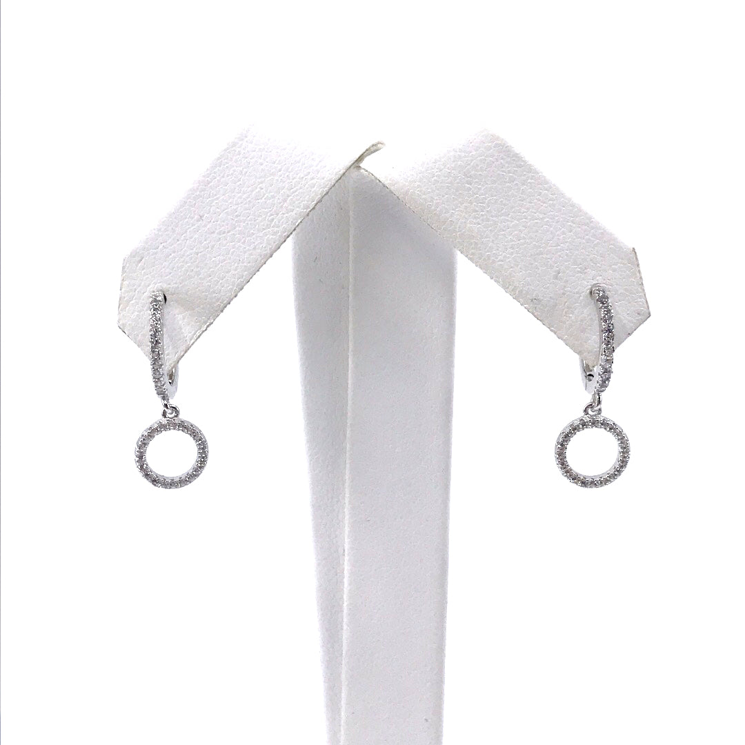 Sterling Silver Small Circle Earrings - HK Jewels