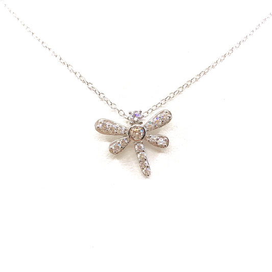Sterling Silver Dragonfly Pendant - HK Jewels