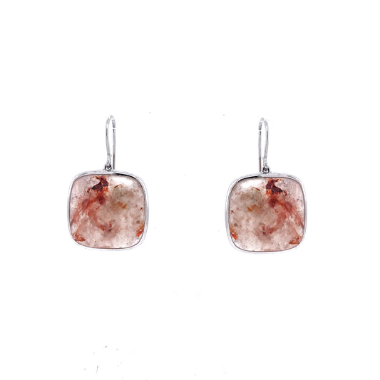 Sterling Silver Square Earrings - HK Jewels