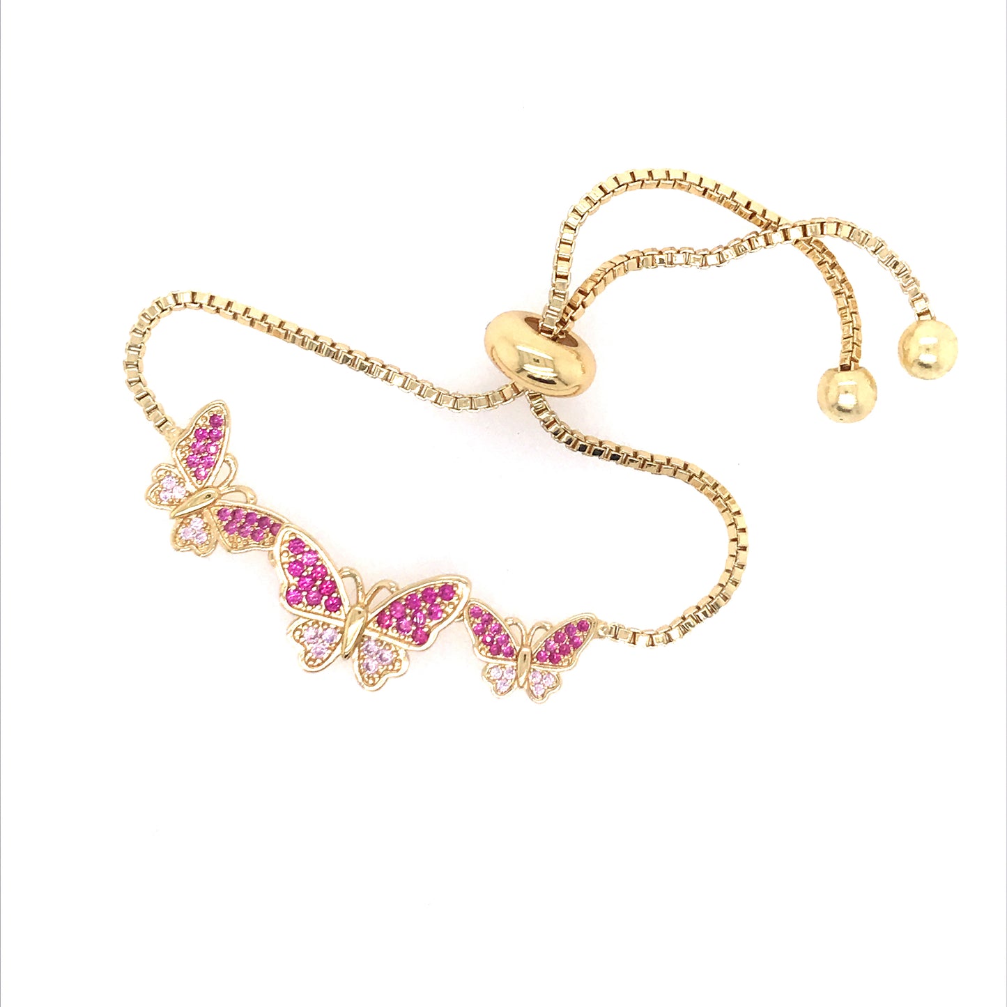 Butterfly Bracelet (Pink) - HK Jewels