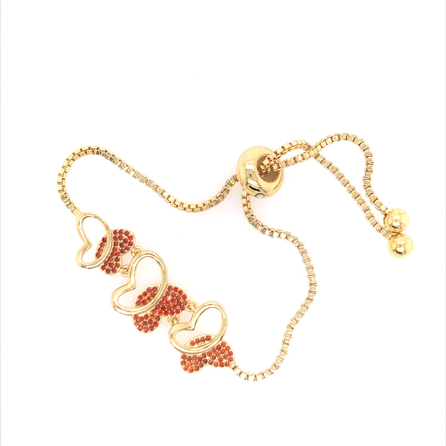 Orange Butterfly Bracelet - HK Jewels