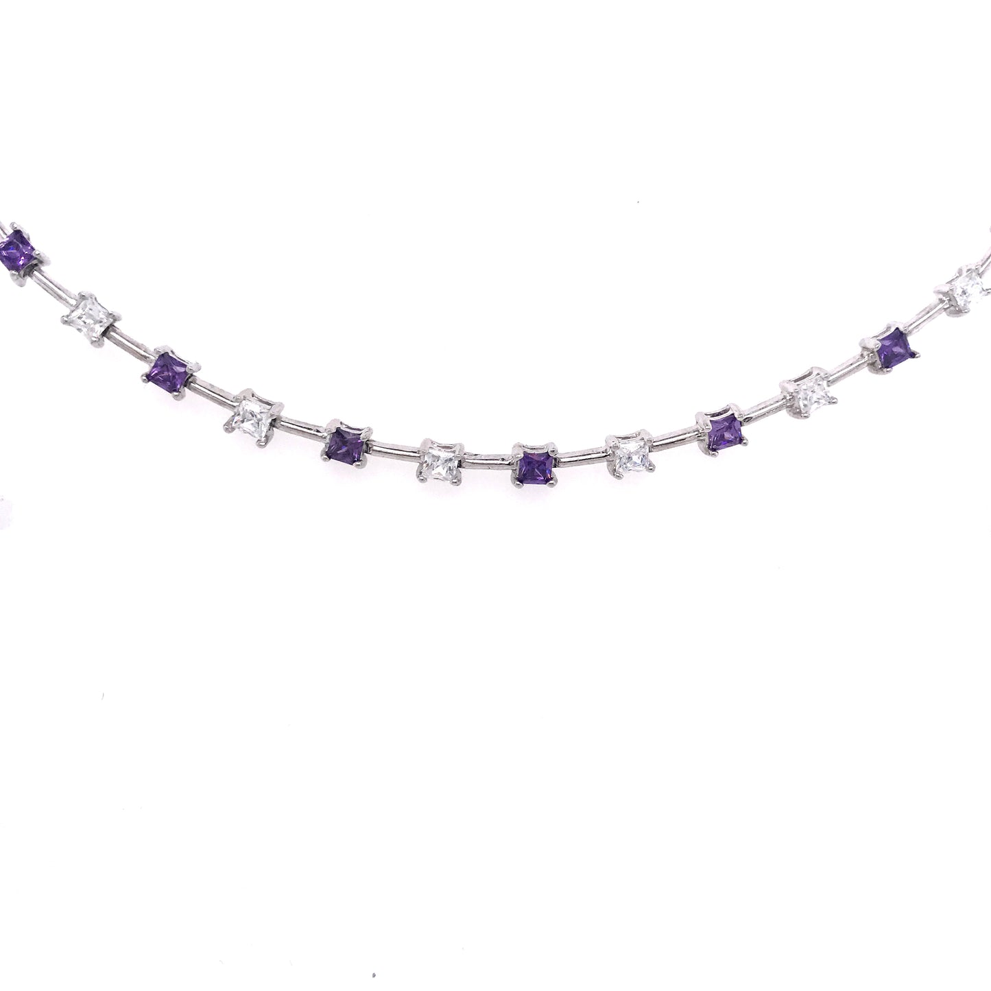Sterling Silver Purple Bracelet - HK Jewels