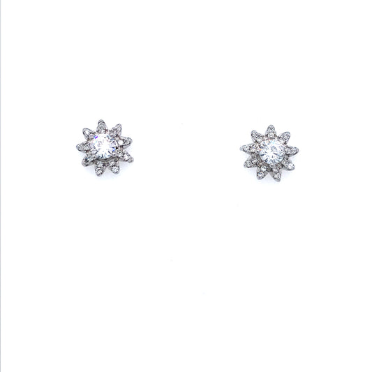 Sterling Silver Small Flower Studs - HK Jewels