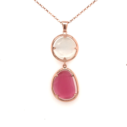 Sterling Silver Stone Pendant - HK Jewels