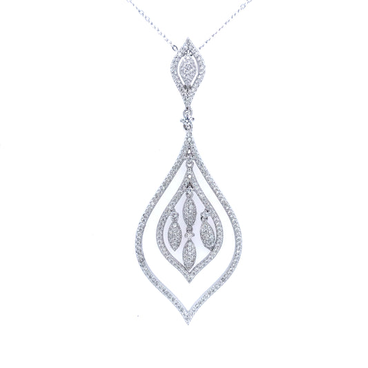 Sterling Silver Flame Pendant - HK Jewels