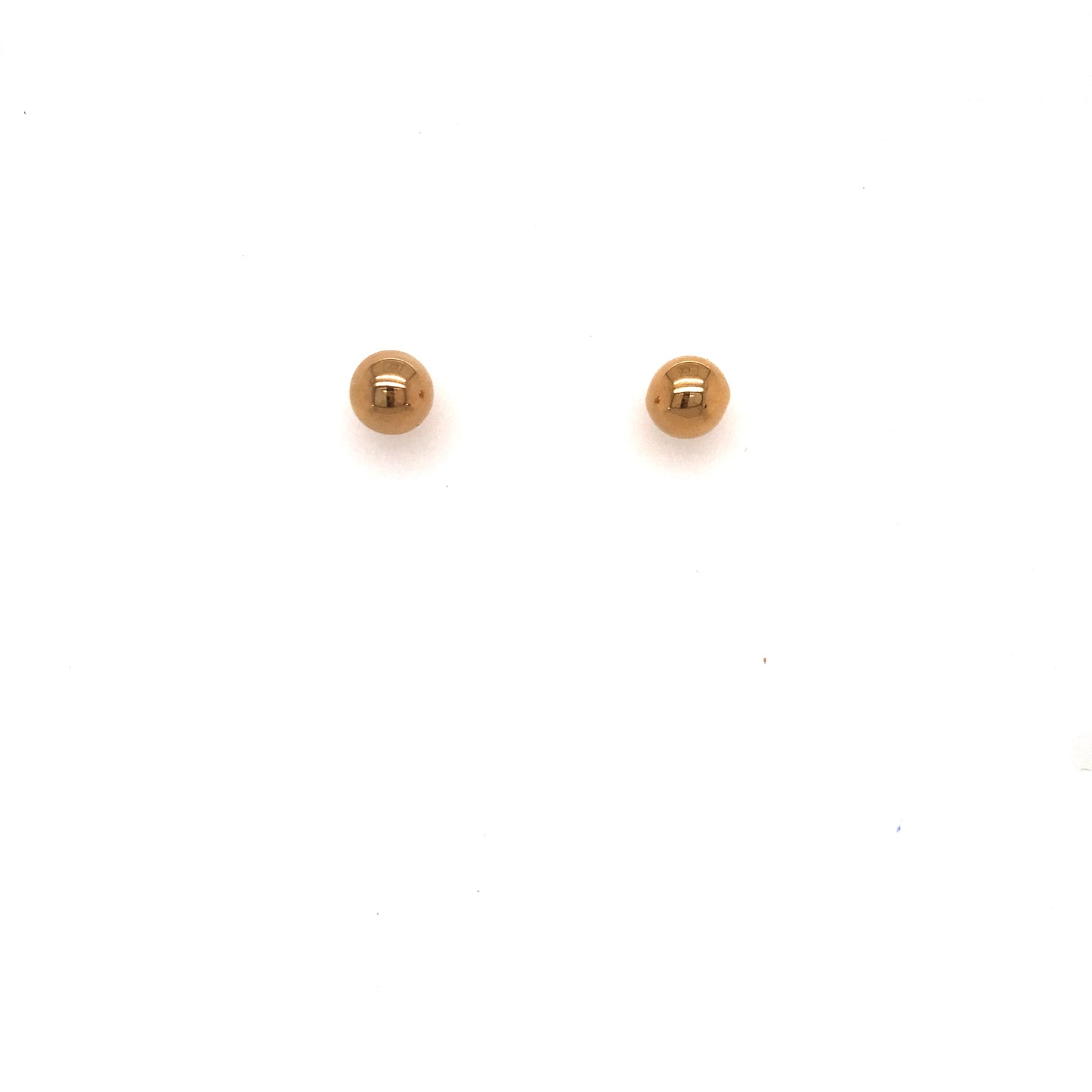 Surgical Steel Gold Plated Ball Studs - HK Jewels