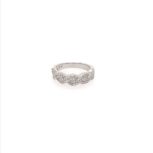 10k Micropave Diamond Ring - HK Jewels