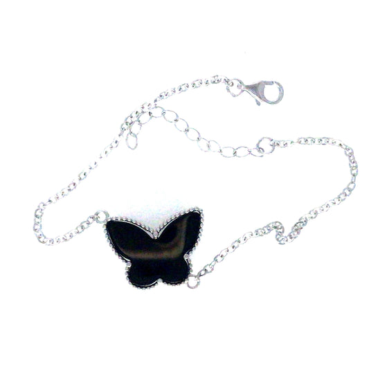 Sterling Silver Butterfly Bracelet - HK Jewels