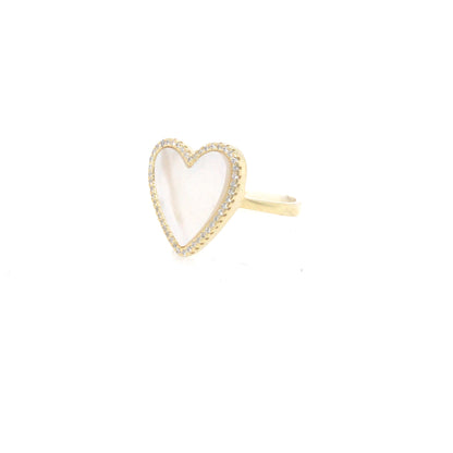 Sterling Silver Heart Ring - HK Jewels