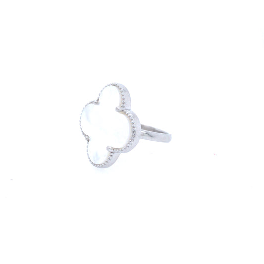 Sterling Silver Clover Ring - HK Jewels