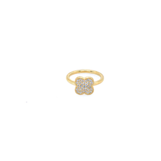 Sterling Silver Clover Ring - HK Jewels