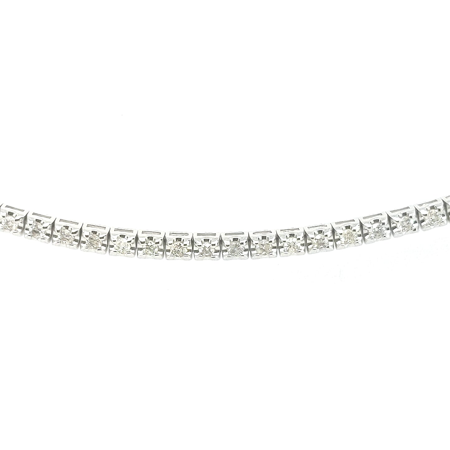 14K Gold And Diamond Tennis Bracelet - HK Jewels