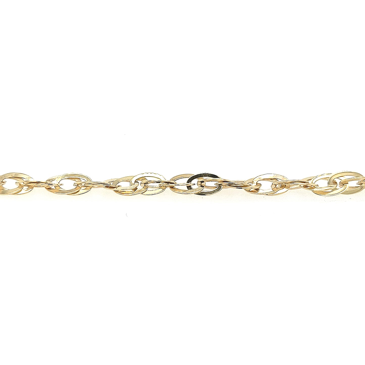 14K Interlocking Ovals Link Bracelet - HK Jewels